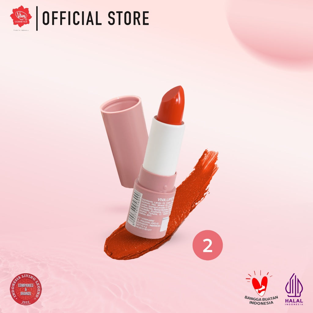 Viva Lipstick with Squalane & Mineral Oil (No. 01 - 20)