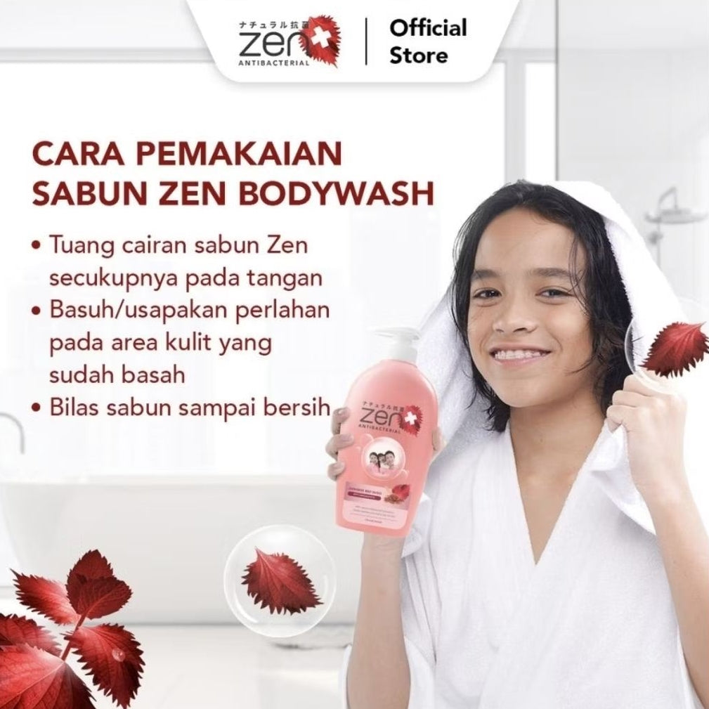 Zen Antibacterial Sabun Mandi Cair Refill 400 ml