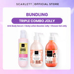 SCARLETT Top Picks Glow Body Care Series 5in1 Body Scrub + Shower Gel/Shower Scrub + Exfoliate + Body Serum + Body Lotion Paket Lengkap Fragrance Body Care | Aroma Wangi Mewah Tahan 12 Jam Mencerahkan Melembabkan Menutrisi Kulit