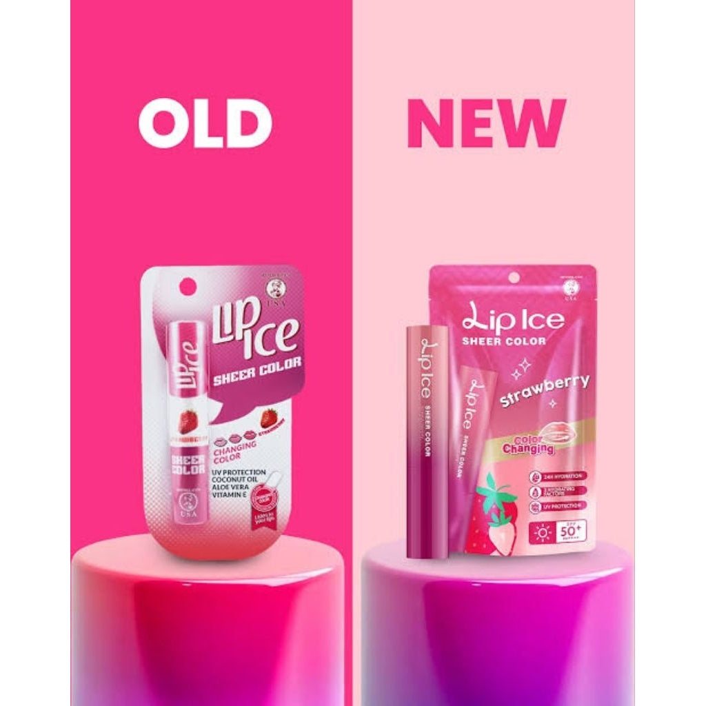 Lip Ice Sheer Color Pelembap Bibir Stroberi 2 g