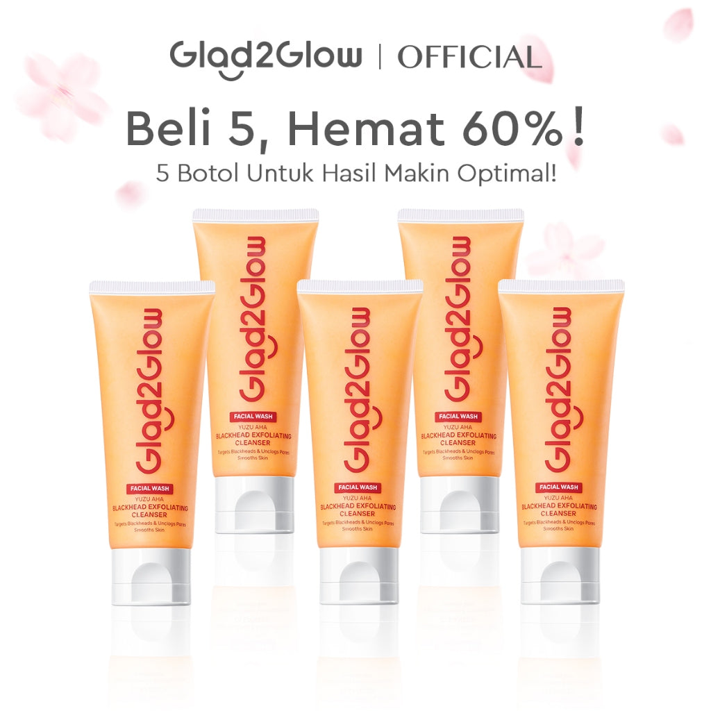 [Hemat 5PCS]Glad2Glow Facial Cleanser Series-Low PH Gel Centella Mencerahkan Pencerah Wajah Anti Jerawat Penuaan Hilangkan Flek & Tenangkan face wash Pembersih Wajah Membersihkan kotoran dan minyak Menjaga pelindung kulit Mengobati g2glow official store