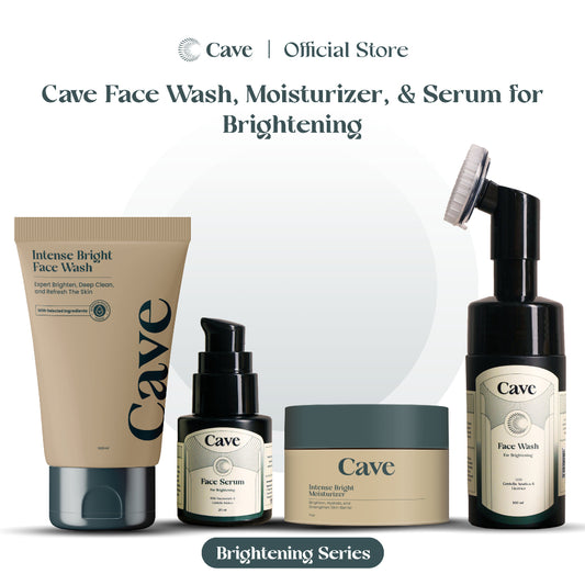 Cave Face Wash, Moisturizer, & Serum for Brightening