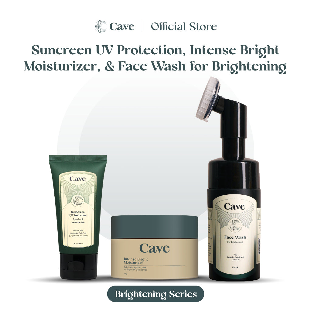Cave Face Wash, Moisturizer, & Sunscreen for Brightening