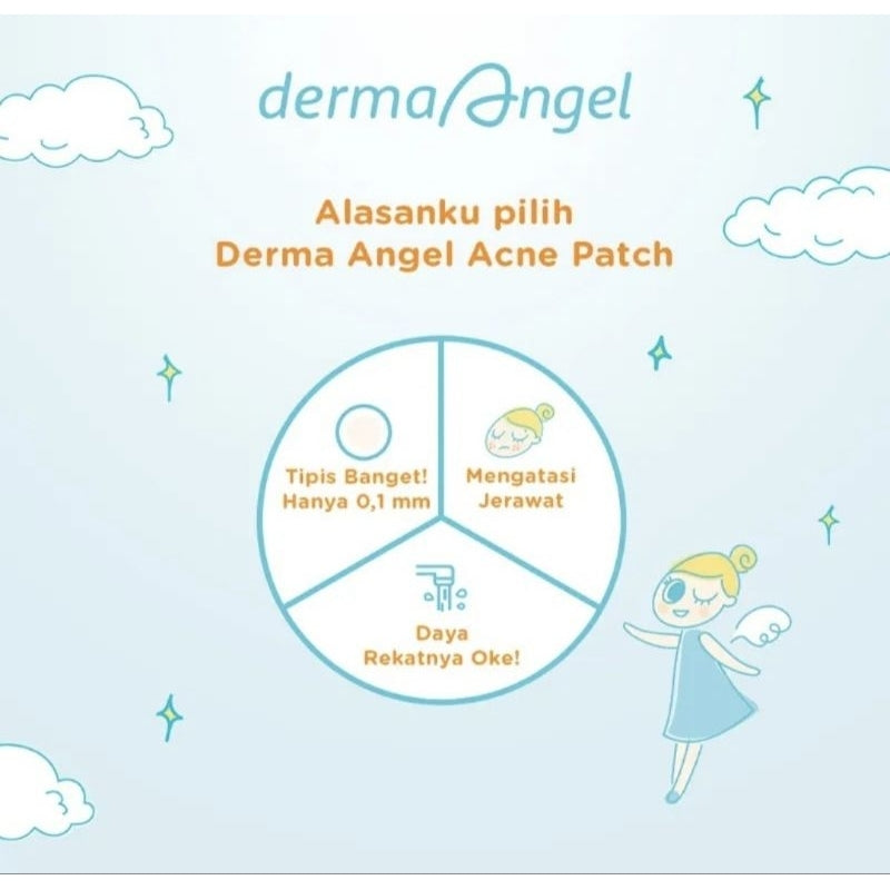 Derma Angel Patch Jerawat Pagi Original 6 pcs
