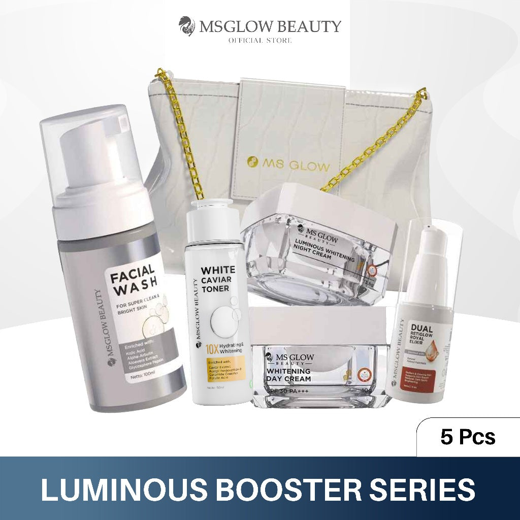 MS GLOW PAKET WAJAH  bonus produk & pouch