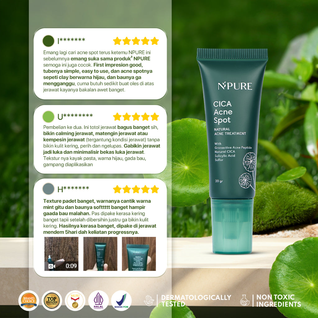 LIVE ONLY - ACNE SPOT - NPURE Spot Treatment Acne Spot / Totol Jerawat