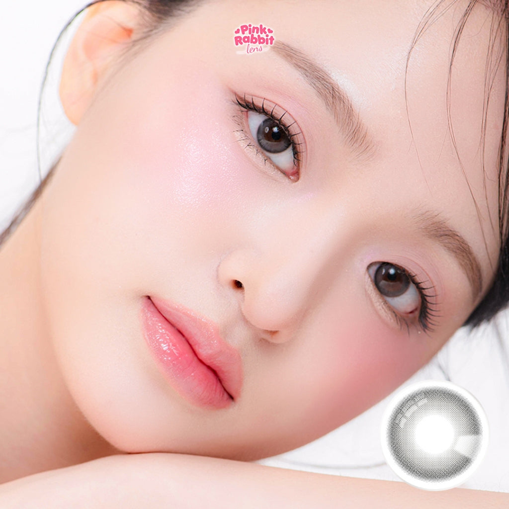 PINKRABBIT SOFTLENS NARA GREY - Normal, Minus 0.5 S/D 10.00 (1PCS/Sebelah) / Softlens / Soft Lens / Lensa Kontak / Soflen / Softlens normal minus / Lensa mata / Softlense