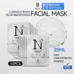 PREMIERE BEAUTE [Mask 20pcs]Whitening Essense Face Mask 25ml masker Niacinamide centella Hyaluronic Brightening Moisturizing Skin Care Anti aging Masker Wajah  Brightening Glowing Exfoliating Pengangkat Komedo Penghilang Jerawat