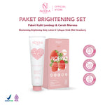 Noera Paket Brightening Set - Moisturizing Brightening Body Lotion + Collagen Mini Improved Formula