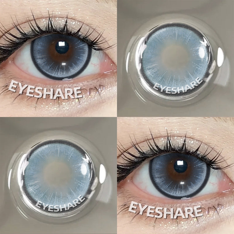 Eyeshare Softlens (Gratis Kotak Cermin) Boston Brown 14.2MM 1Pasang Lensa Kontak Warna Natural