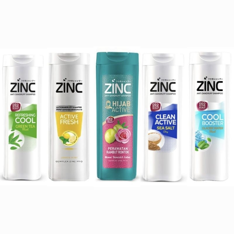 Zinc Sampo Anti Ketombe Perawatan Rambut Botol 170 ml
