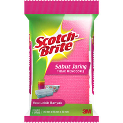 Scotch-Brite Sabut Cuci Piring Jaring Anti Gores