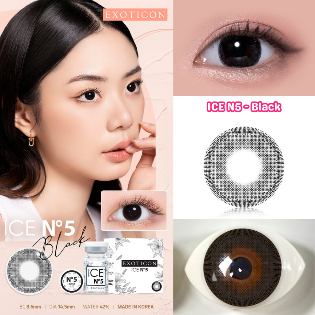 Exoticon Softlens Ice N5 Series Light Grey | Black | Blue | Soflens Korea | Soflens Wedding