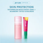 Glowsophy Bearberry Tinted Tone Up Sunscreen SPF 40 PA+++ 30ml Sunblock Cream Wajah Pelembab Skin Sunscreen Membantu Wajah Menyamarkan Pori-Pori Skin Tint Liquid Foundation All Skin Natural Matte Finish Makeup Primer Cepat Meresap Sunblock Cream Ringan