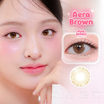 PINKRABBIT SOFTLENS AERA BROWN - Normal, Minus 0.5 S/D 10.00 (1PCS/Sebelah) / Softlens / Soft Lens / Lensa Kontak / Soflen / Softlens normal minus / Lensa mata / Softlense #softlensnyaman #softlensnyamanbikincantik