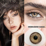 Eyeshare Brown Softlens Nicosia Brown Big Eyes 1Pasang Lensa Kontak Soft Softlen