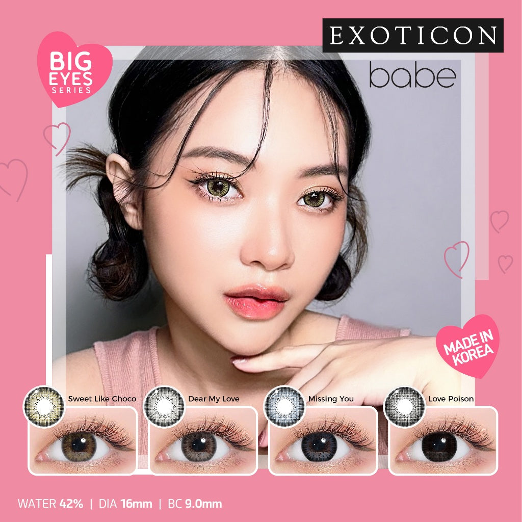 Exoticon Softlens Babe Series Dear My Love | Love Poison | Sweet Like Choco | Missing You