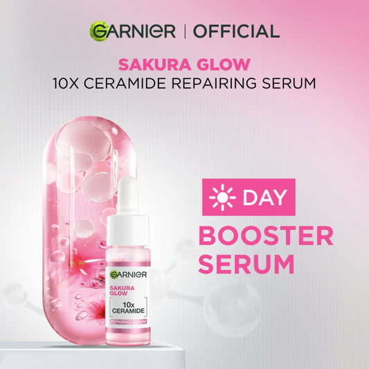 Garnier Sakura Glow Hyaluron 30x Booster Serum Skin Care 15ml (untuk Kulit Glowing dalam 7 Hari)