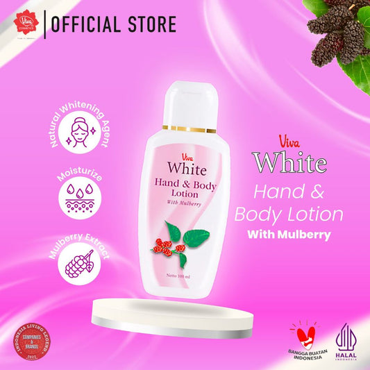 Viva White Hand & Body Lotion With Mulberry - 100 ml (WHITENING)