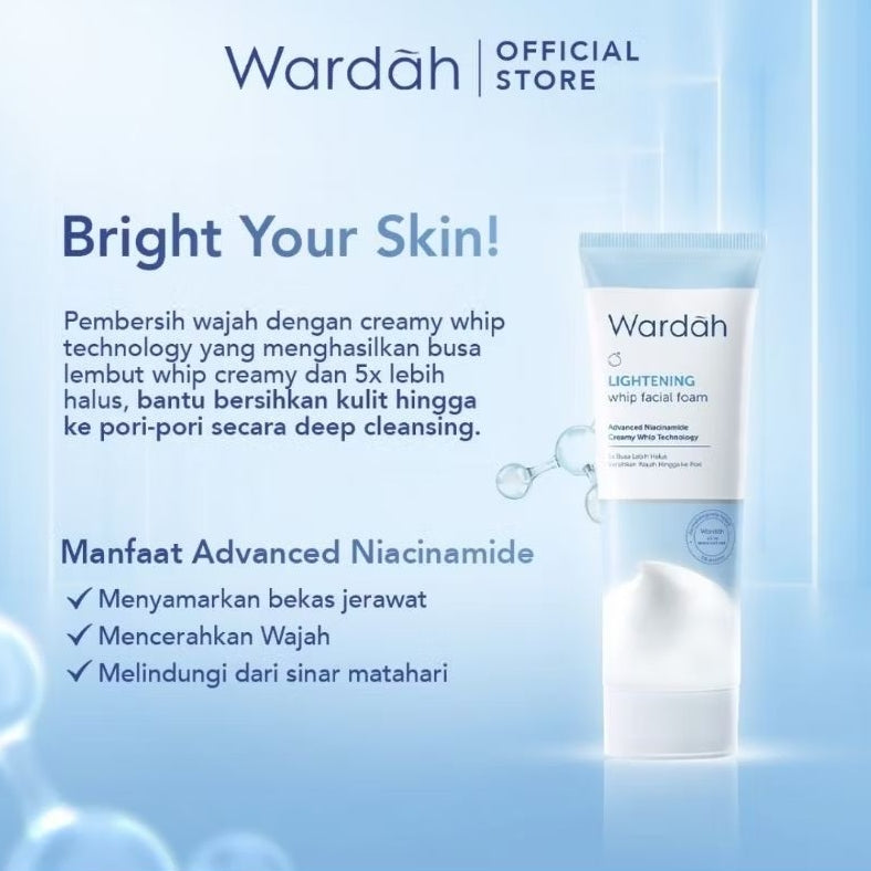 Wardah Lightening Pembersih Wajah Whip Foam 100 ml