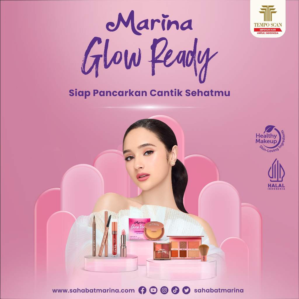 Marina Glow Ready Brow Definer Matic - Pensil Alis - Exp : 08.2025