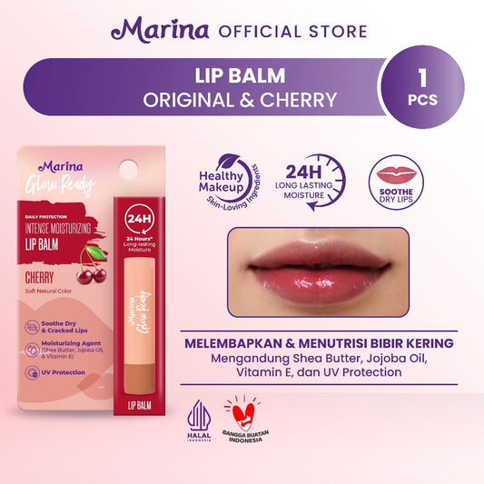 Marina Glow Ready Intense Moisturizing Lip Balm 2,9g [1pcs] - Exp Date : 12.2026