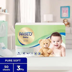 Paseo Baby Tisu Wajah Bayi Pure Soft 130 s