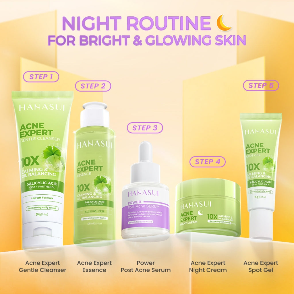 Hanasui Power Post Acne Serum - Pudarkan Bekas Jerawat PIE & PIH Mencerahkan dan Kurangi Kemerahan Cegah Jerawat Kembali