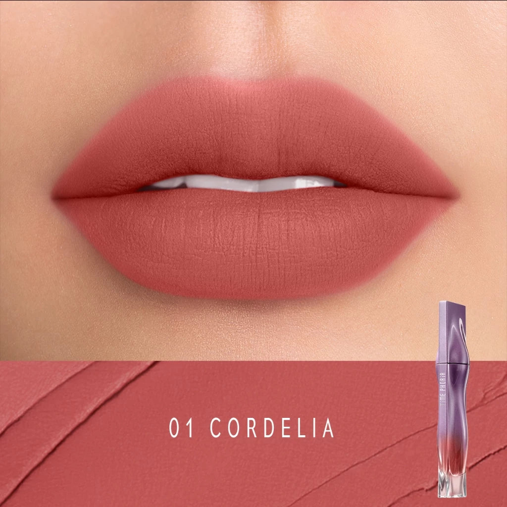 Lipstick TIME PHORIA - TASYA FARASYA APPROVED Nebula Velvet Lip Cream 4ML ORIGINAL Liptint Waterproof Tahan Lama Lip Stain Lipgloss Lipstik