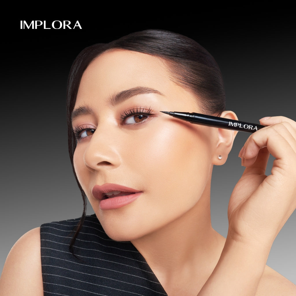 Implora Urban Liquid Eyeliner Waterproof Hitam | Prilly's Choice | Tahan Lama