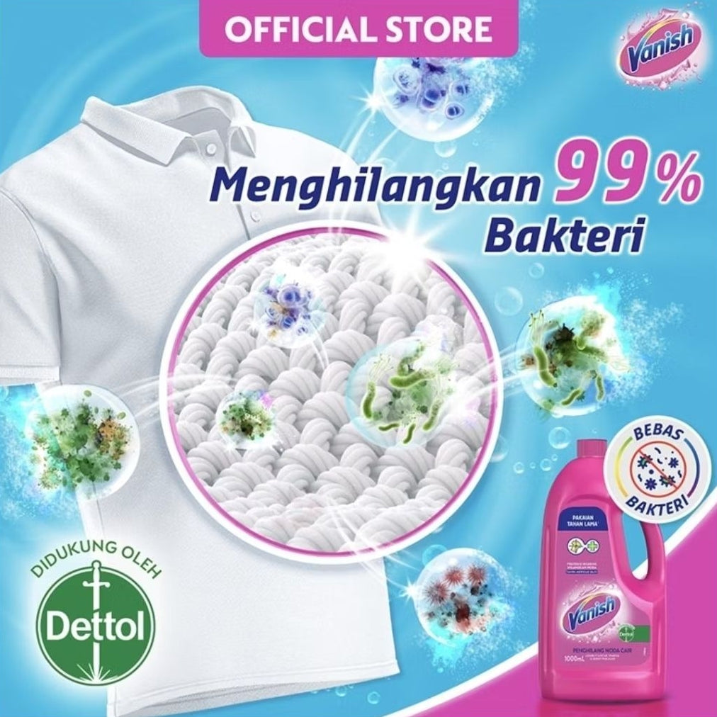 Vanish Penghilang Noda Pakaian Cair Refill 425ml