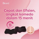 Biore Plester Komedo Charcoal 4 pcs
