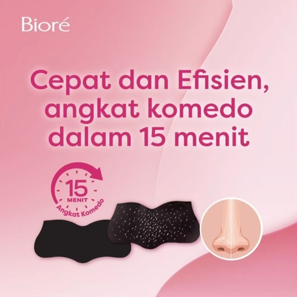 Biore Plester Komedo Charcoal 4 pcs