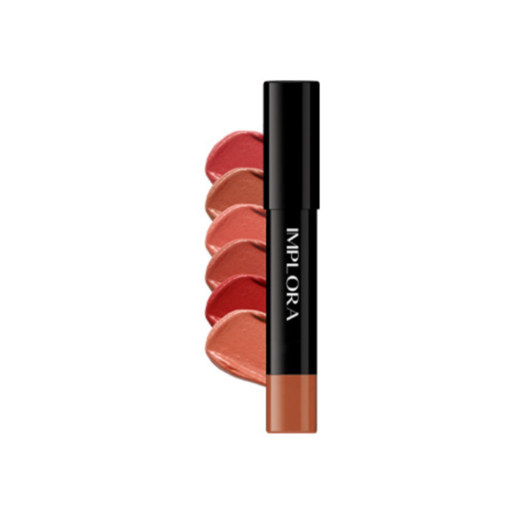 Implora Lip Crayon Satin 3,5 gr | Lipstik Ringan | Gloss Satin Finish