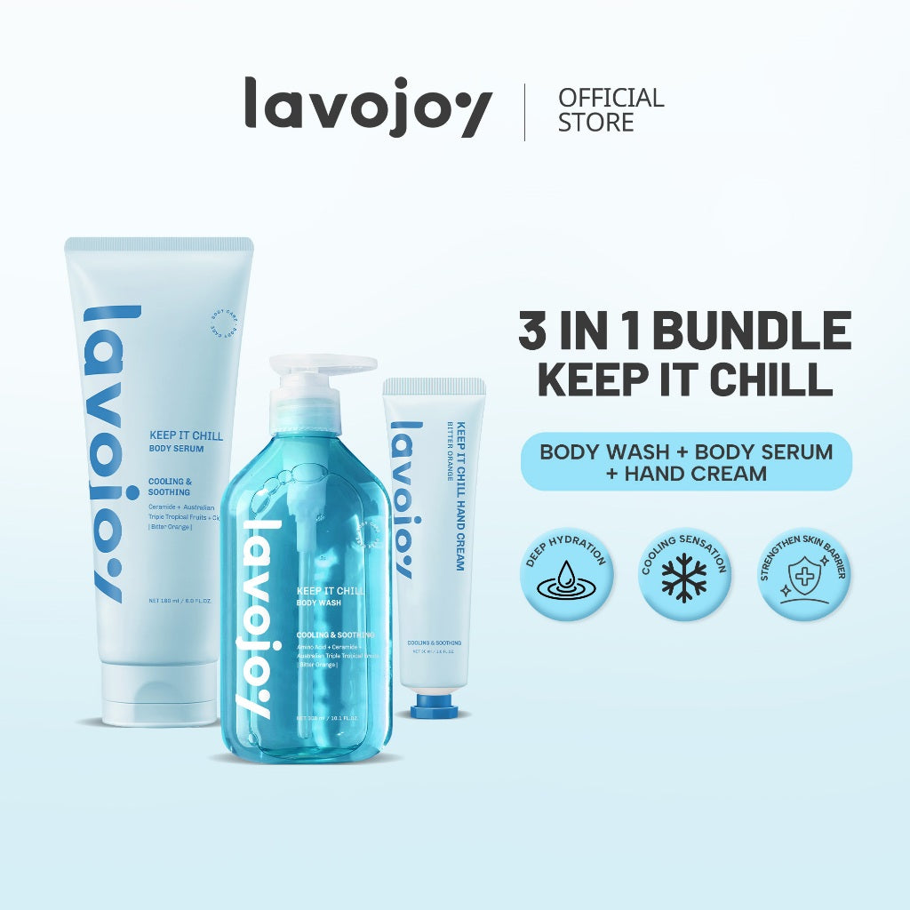 [BODY CARE SET] Lavojoy 3in1 Bundle Body Wash + Body Serum + Hand Cream | Mencerahkan l Melembabkan l Menenangkan | Memperbaiki Tekstur Kulit