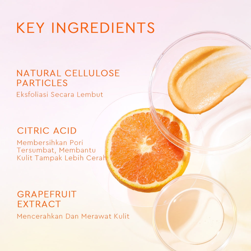 Glad2Glow Yuzu Aha Blackhead Exfoliating Cleanser facial wash skincare face wash sabun cuci muka cleansing balm exfoliating exfoliasi wajah sabun muka pembersih wajah Yuzu Aha Blackhead Exfoliating Cleanser Eksfoliasi secara lembut g2glow official store