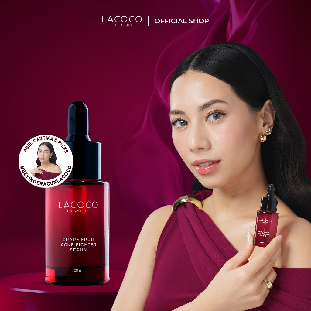 [Abel Cantika's Picks] Lacoco Grape Fruit Acne Fighter Serum Skincare Jerawat Meradang Beruntusan Glow Swiss Glad Skint