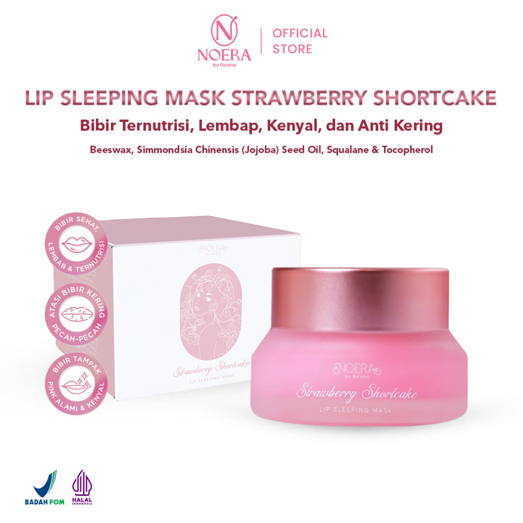 Noera Lip Sleeping Mask | Masker Bibir Pencerah Bibir Pelembab Bibir