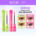 DAZZLE ME Lock And Pop! Duo Mascara Series VoluMAX-ing and LongLASH-ting || Mascara Smudgeproof Transferproof Waterproof Maskara Longlasting Tahan Lama 24 Jam