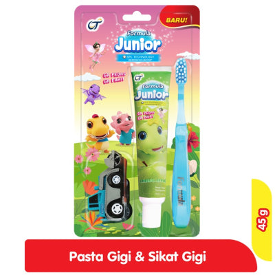 Formula Paket Pasta Gigi + Sikat Gigi Anak Bubble Gum / Pink Berry 45 g / Apple / Orange Breeze 45 g