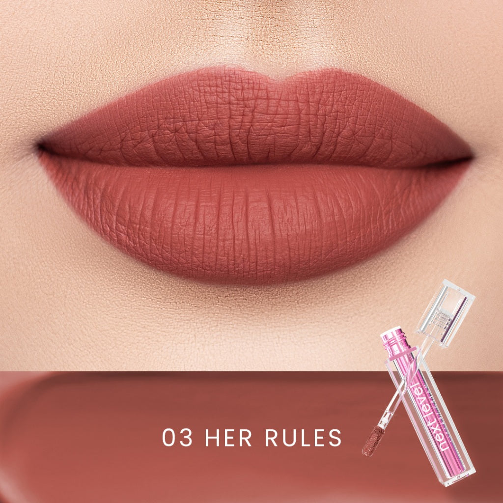 Hanasui Next Level Liplast Cream - Liplast Cream Tahan Lama Pigmented Matte Finish Maximum Coverage Ringan