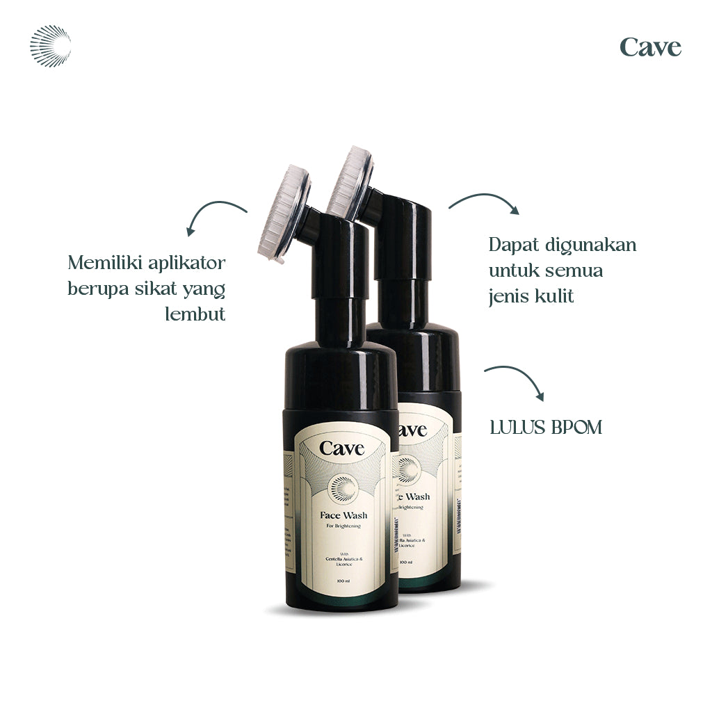 Cave Face Wash, Moisturizer, & Sunscreen for Brightening