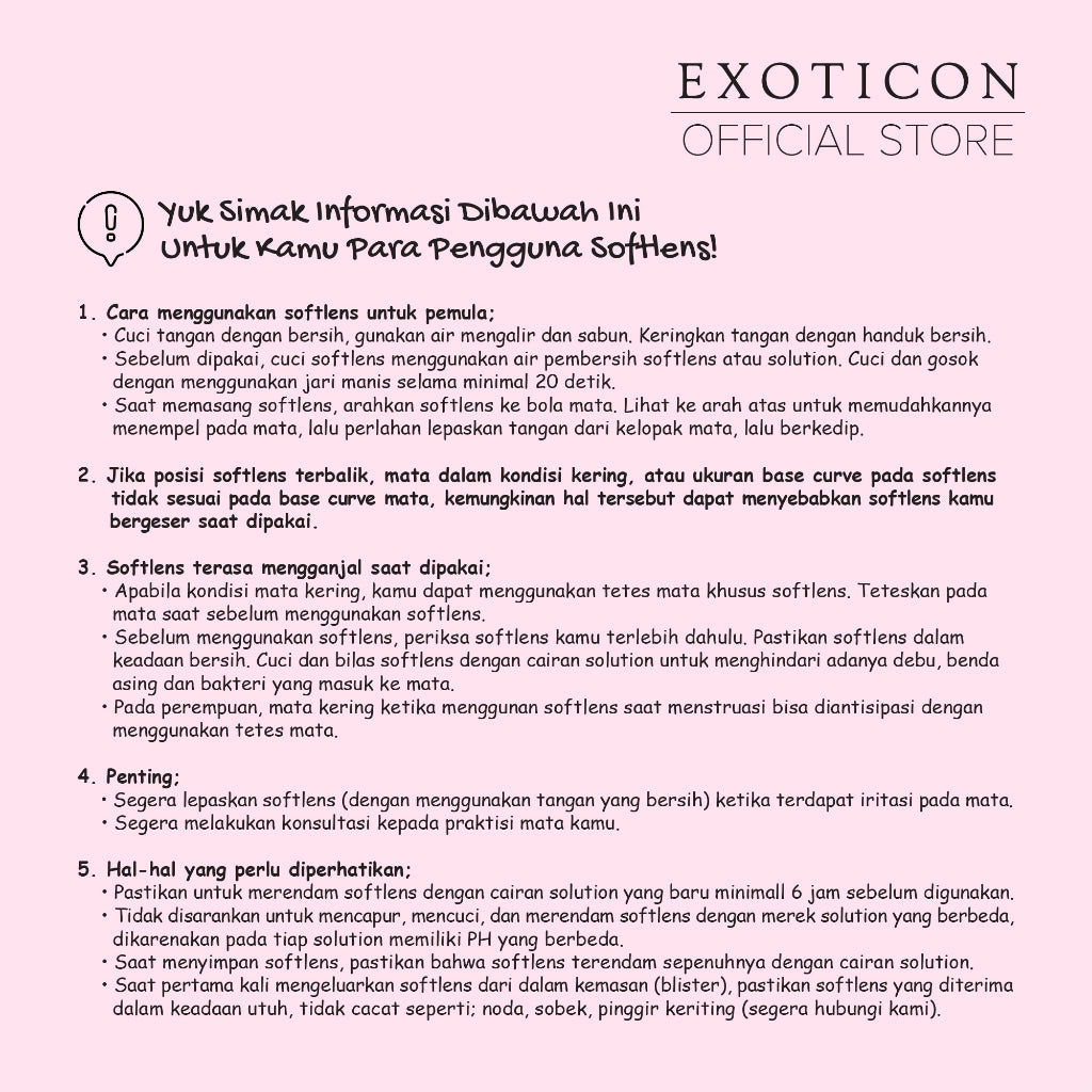 Exoticon Softlens - Exoticon Color - Exo Color Hanni Brown | Hanni Olive | Softlen Minus s/d -10.00