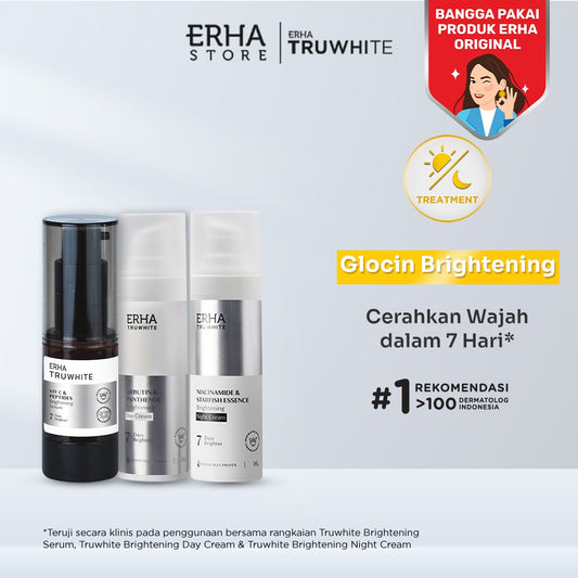 ERHA Truwhite Glocin Brightening Set - Bundle Glowing Licin Pencerah Wajah