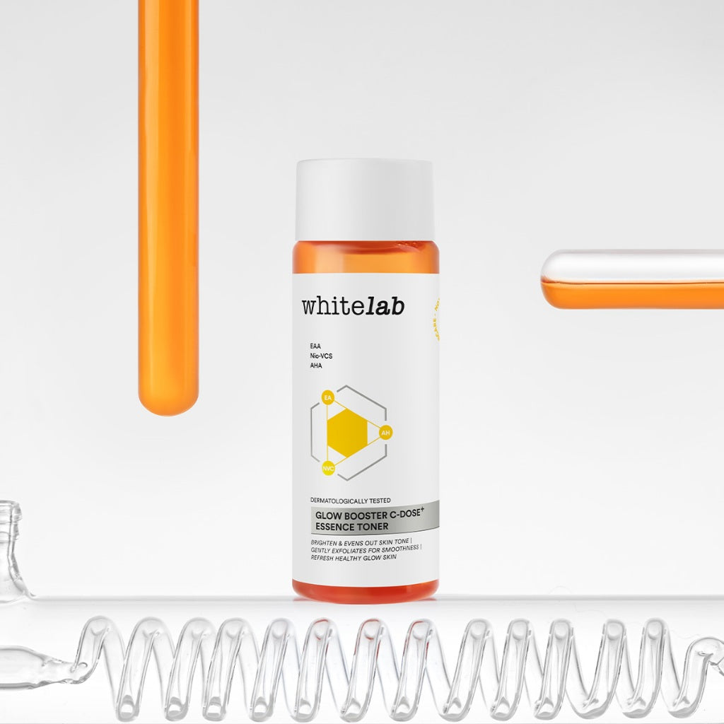 Whitelab Glow Booster C-Dose+ Essence Toner - Toner Pencerah Wajah Anti Kusam & Melembapkan dengan AHA [BPOM]
