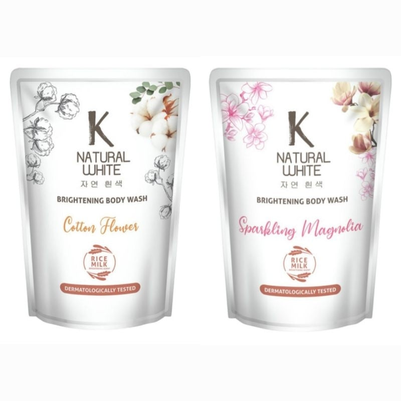 K-Natural White Sabun Mandi Cair Refill 400 ml
