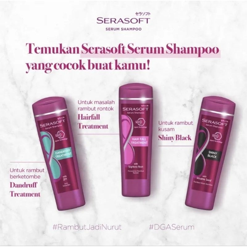 Serasoft Serum Sampo Perawatan Rambut  Botol 170 ml