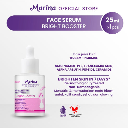 Marina Expert White & Glow Power Bright Face Serum – Bright Booster - Exp : 01.2027