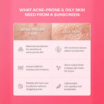 Labore Acne Oil Correct Physical Sunscreen SPF50 PA 40ml-10ml - Acne-Sunscreen Pertama Perlindungan Terkuat dari Sinar UVA UVB