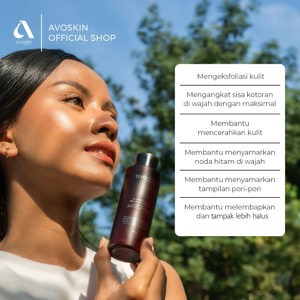 [CREATOR] Toner Avoskin Miraculous Refining 100ml-AHA BHA PHA-Eksfoliasi Kulit Wajah